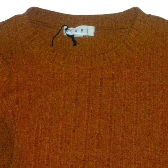 Rust Top Balloon Sleeve Stretch Size Small THML New - Picture 7 of 15